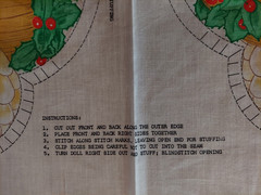 1986 Vtg Spring Mills Cut & Sew Fabric Panel 7568 Christmas Angel Pillow, Uncut