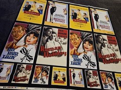 42 X 47 Hollywood 1985 Cinema Robert Kaufman Fabrics Audrey Hepburn Fair Lady