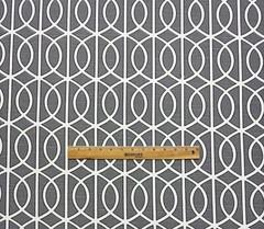 ROBERT ALLEN GATE CHARCOAL LIGHT GRAY TRELLIS MULTIPURPOSE FABRIC BY YARD 54″W