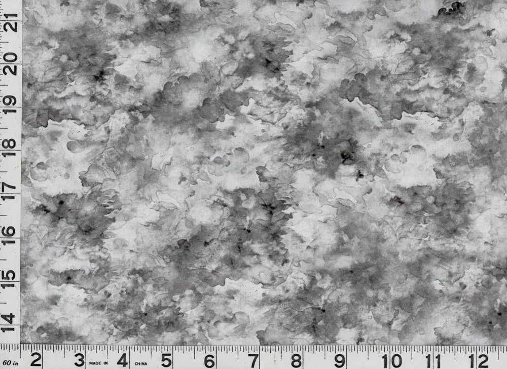 Dark Gray on Gray Watercolor Blender Quilting Sewing Fabric by Yard #c37