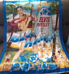 Elvis Presley Blue Hawaii Fabric 43″ x 17″ Sewing Crafting Length Piece