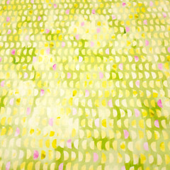Naturesong BTY Kristine Ballard P&B Blue Yellow Pink Green Watercolor