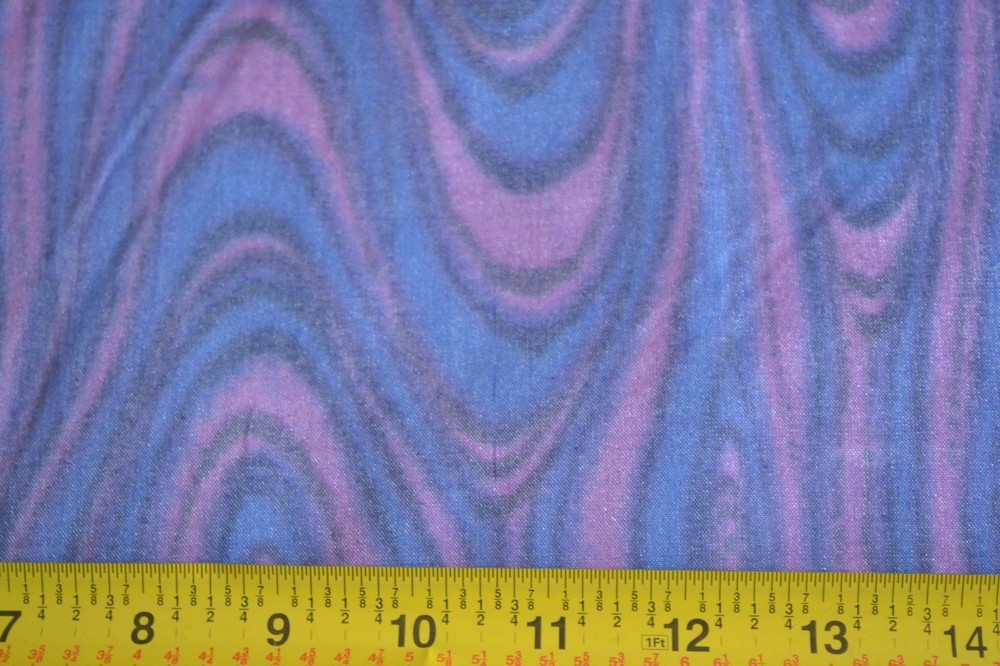 By 1/2 Yd, 45″ Wide, Lavender & Blue Print Cotton-Blend, B1148