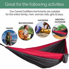 270x140cm Portable Hammocks Nylon Color Parachute Fabric Single And Double Size