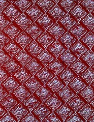 African Fabric/ Ankara – Dark Red ‘Eyes Do Not Lie’ Design, YARD or WHOLESALE