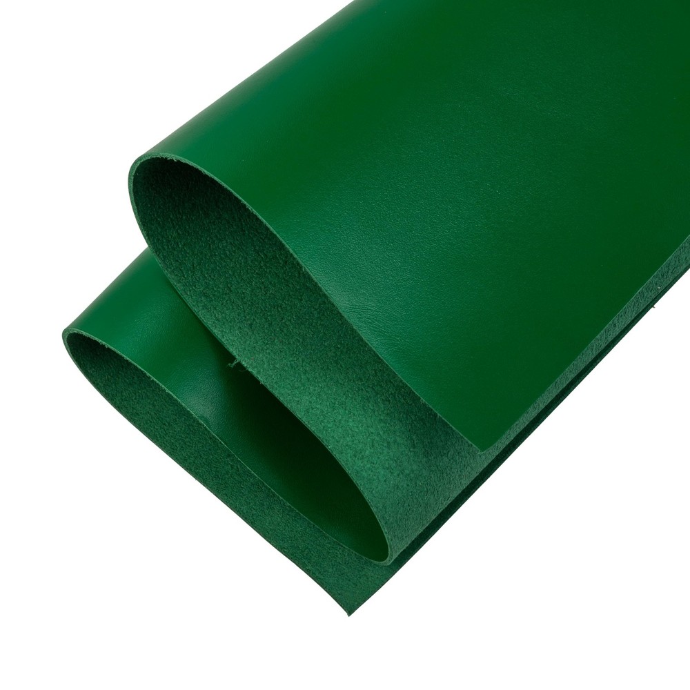 Bright Green Tooling Leather Square Sheets 2.0MM Thick Cowhide 12×24 Inch Arts