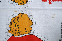 1982 Tribune Co. Syndicate Little Orphan Annie 3 Pillow Fabric Panels Kit To Sew