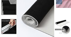 Breathable Black Suede Upholstery Material 60″ L x 48″ W – Ideal for Cars & More