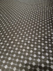 Gray/Metallic Silver Dots 1.75 Yds Zinc Textiles Designer Fabric 54 Wide