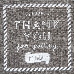 Fabric boxSquare with handle gray 32817