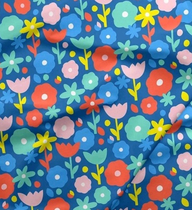 1 yard of Paintbrush Studio Over The Rainbow By Ampersand 100% Cotton Fabric
