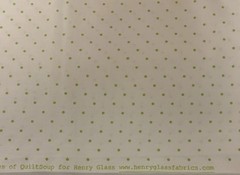 “Simply Sweet” Polka Dot Fabric By Barbara Jones & Henry Glass Green White BTHY