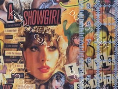 Custom 100% Cotton Woven Fabric Taylor Swift Showgirl By The 1/4 Yard 9×56