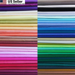 50pcs 10 x 10 inch Multicolor Cotton Fabric Bundle solid 10 X 10,