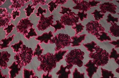 2.6 yd/ Vintage Silk velvet Devore fabric Luxury Silk Uzbek Oriental cloth