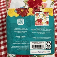 Pioneer Woman “Sweet Rose Floral” Fabric Precut 3 Yards (44/45 in W x 108 in L)