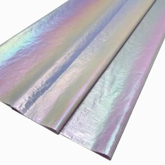 Pearlized Fabric Gradient Color Shiny Rainbow Crinkle DIY for Puffer Dress Craft