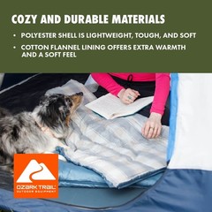 50F Flannel SLB Sleeping Bag 2 Pack Camping Overnight Sleep Gear