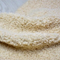 40×63″ Faux Sherpa Shearling Loop Wool Fabric Curly Fur Plush Clothes Toys Craft