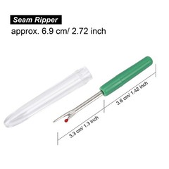 Lusecarl Needle and Thread for Hair Extensions 3 10 Needle+3 Thread, Black