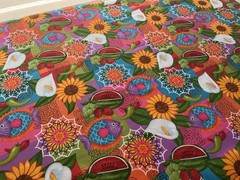 fabric Butterfly Flower Fish By M, Liss 43″ X 50”BTY 966
