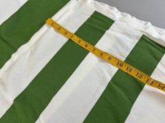 2yds Erika Pekkari Fabric IKEA 2006 Abstract Geometric Off Stripes Green & White