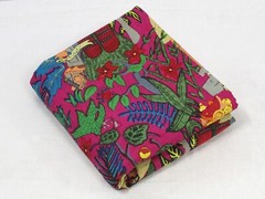 Indian Pink Farida Kahlo Printed Cotton Fabric Beautiful Dressmaking Fabric US