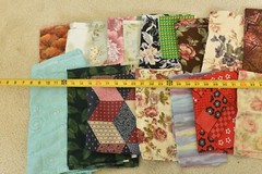 Lot, Large-Print Quilt Cotton Pieces & Scraps, 2 Pounds & 8 Ounces, S108
