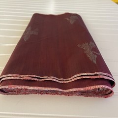 SILK DARK RED, FABRIC 13 Yards x 15 Inches Wide or 468 Inches x 15 Wide
