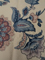 VTG Fabric Stanley King Studio Glazed Chintz Upholstery Teflon Sconset Rose 90s