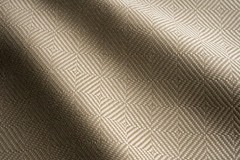 Perennials Geometric Diamond OUTDOOR Fabric- Chelsea Square / Parchment 1.80 yds