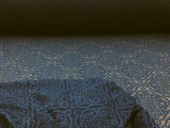 Embroidered Stretch Lace Apparel Fabric Sheer Diamond Space Blue WW413