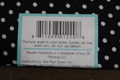 Fabric Fat Quarter Black White Dots Single Piece 18″ x 21″ 100% Cotton NEW!