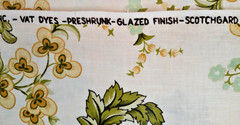 5 YDS 5th Avenue Designs Home Decor Fabric Yellow Jacobean Floral Glazed Cotton