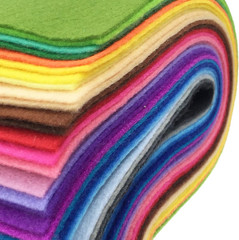 Flic-Flac 28Pcs 12 X 8 Inches (30Cmx20Cm) 1.4Mm Thick Soft Felt Fabric Sheet Ass
