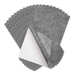 Adhesive Felt Fabric Felt Sheets 30cmx20cm Dark Gray 15 Pcs