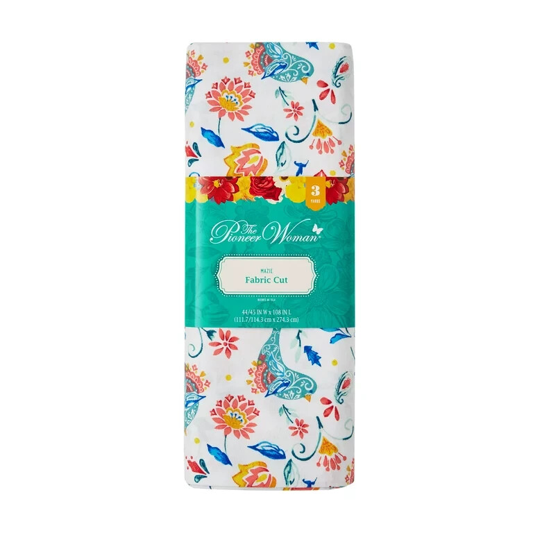 The Pioneer Woman Mazie Fabric 3 Yards 100% Cotton 44/45″ W x 108″ L