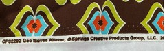 2009 Graphic Print Fabric Bolt, Cotton, 9+ yards