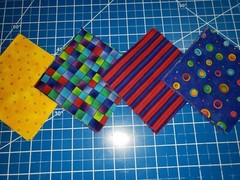 40 5″ Quilting fabric squares stripes dots checks