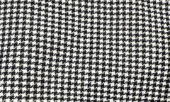3 Yards of Black and White Houndstooth Fabric ~ 60” Wide ~ Wool