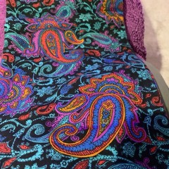 Marcus Brothers Textiles Inc., Multicolor Jewel Tone Vintage Paisley, 118”x 130”