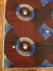 Lot Of 5 African Fabric Bundle Yard Remnant Scrap Wax Kenya 6+ Yards