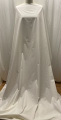 100% Natural Brush Cotton White Medium Weight Fabric By The Yard 60″ Wide