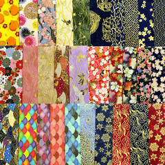 30Pcs Japanese Style Fabric Squares,8 Inchx10 Inch (20Cmx25Cm) Cotton Craft Fabr