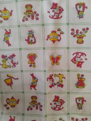 Vintage Springs Mills Fabric Elf Woodland Fairy Land Turtle – Mouse & Rabbit