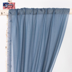 MLMW Dusty Blue Wedding Arch Draping Fabric 1 Panel 29″ X 20Ft Sheer Wedding Arc
