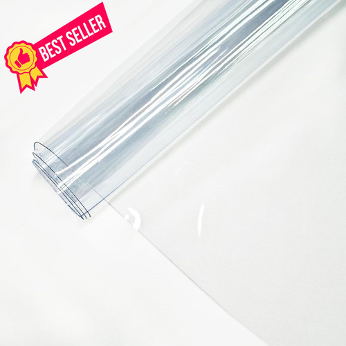 Clear Vinyl for Sewing, PVC 11.8″x48″ (30cmx122cm), Transparent-0.3mm