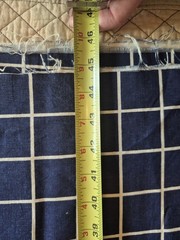 Cotton Duck Canvas Fabric Navy 52×90″ White Stripe 60×110″ READ 5+yards
