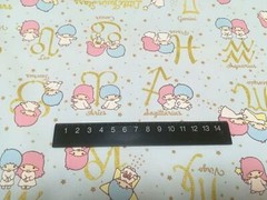 Little Twin Stars Kiki & Lala Fabric Sign 110x50cm/43.3×19.68″/1.2×0.54yd Ox