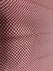 Red White Mini Checkered Fabric Small Checker Print 1 Yard Cotton Fabric